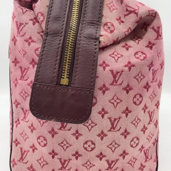 Auth Louis Vuitton Monogram Mini  Red Josephine GM M92311 Hand Bag NS090811 - Picture 7 of 16